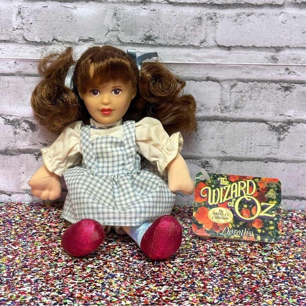 Wizard of Oz DOROTHY Beanie Doll 1998 Merry O Collection Plush Vintage Toy Tag